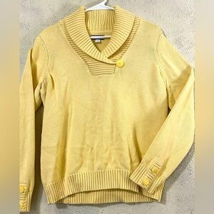 Croft and Barrow large yellow sweater